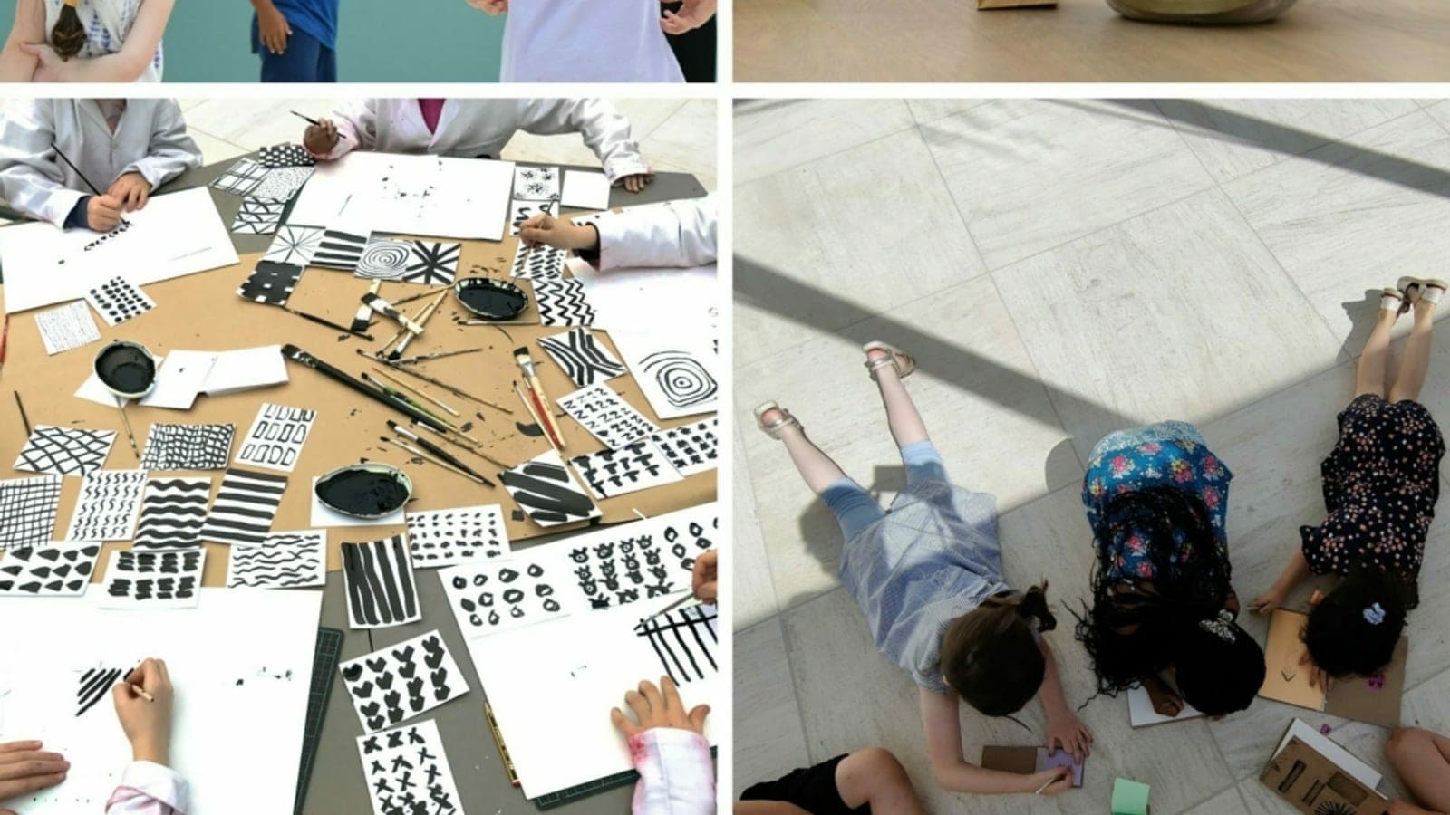 Mudam Mudamini kids workshop collage