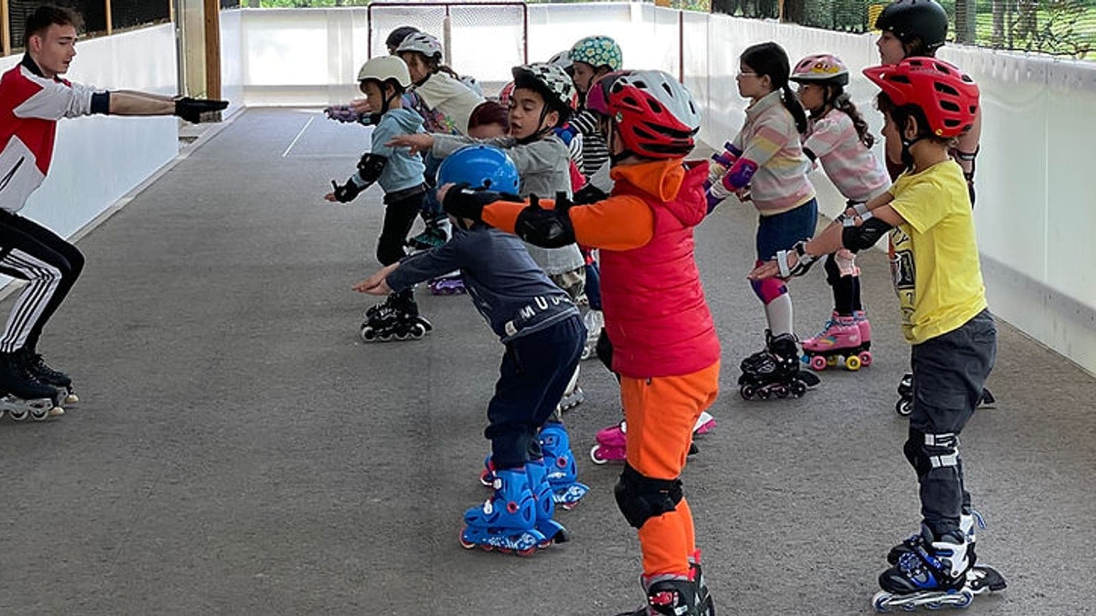 Roller skating at Kockelscheuer